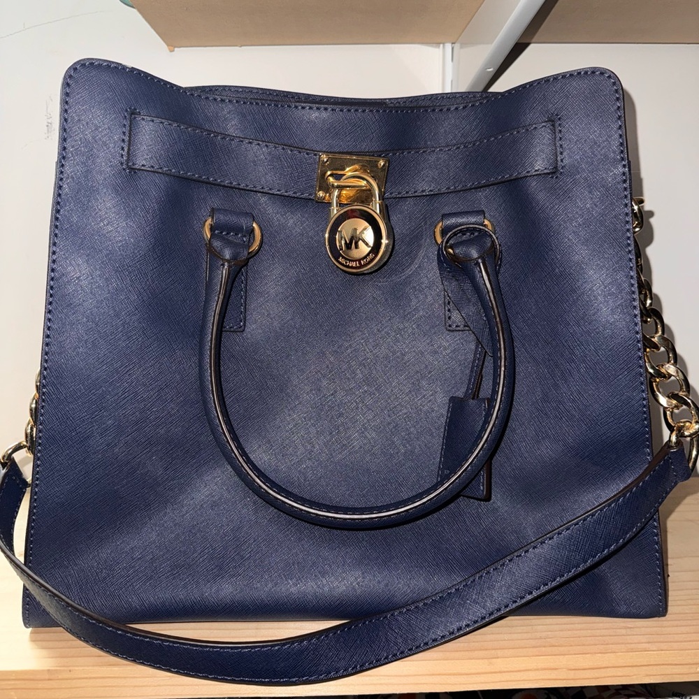 Michael Kors Hamilton LG NS Tote Navy